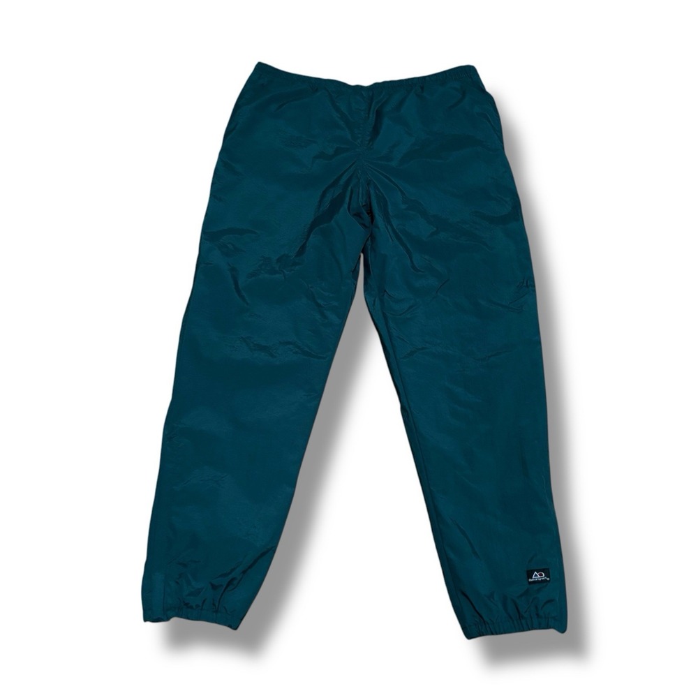 Outersport Men's Lined Windbreaker Jogger Track Pants Green Size XXL‎ 40 x 34